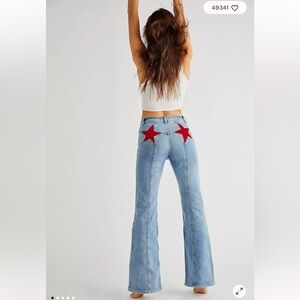 We The Free Firecracker Flare Jeans size 24 Hemmed